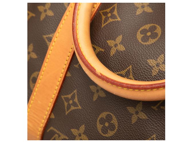 Louis Vuitton Marrone Monogram Keepall Bandouliere 50 - vista 8
