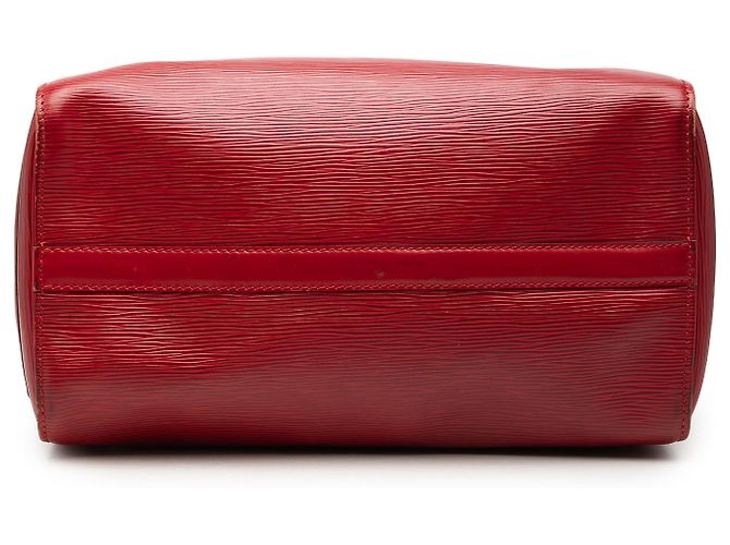 Louis Vuitton Speedy 30 in pelle Epi rossa Rosso - vista 3