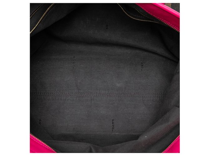 Fendi Roll Tote aus Pequin Canvas in Braun Medium - Ansicht 4