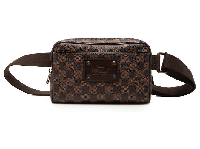 Marsupio Louis Vuitton Damier Ebene marrone Brooklyn - vista 2