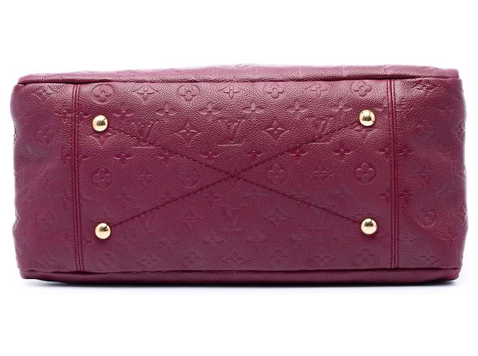 Louis Vuitton Red Monogram Empreinte Artsy MM Rosso Bordò - vista 3