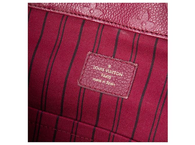 Louis Vuitton Red Monogram Empreinte Artsy MM Rosso Bordò - vista 5