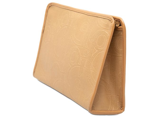 Dior Brown Diorissimo Trotter beschichtete Canvas Clutch Braun Hellbraun - Ansicht 2