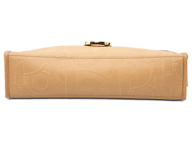 Dior Brown Diorissimo Trotter beschichtete Canvas Clutch Braun Hellbraun - Ansicht 3