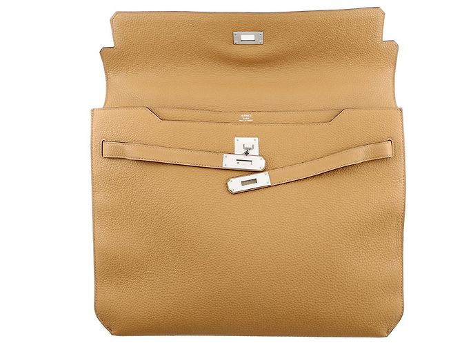 Hermès Borsa Hermes Kelly Depeches 34 Beige - vista 5