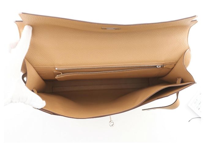 Hermès Borsa Hermes Kelly Depeches 34 Beige - vista 6