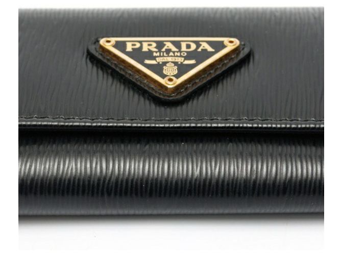 Prada Black Leather Keycase - view 3