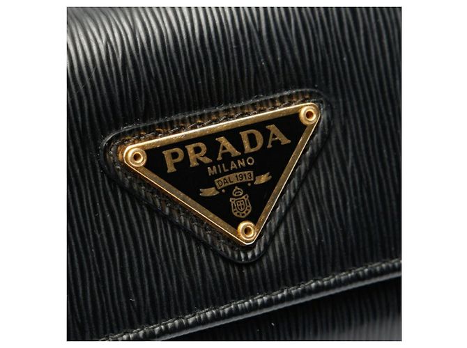 Prada Black Leather Keycase - view 4