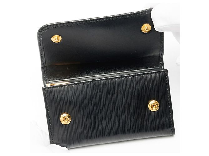 Prada Black Leather Keycase - view 5