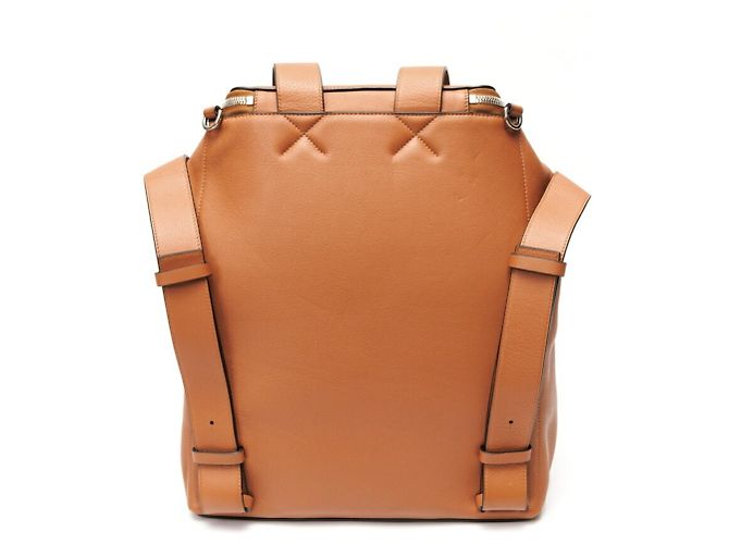 Zaino Loewe Goya in pelle marrone - vista 3