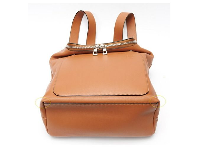 Zaino Loewe Goya in pelle marrone - vista 4