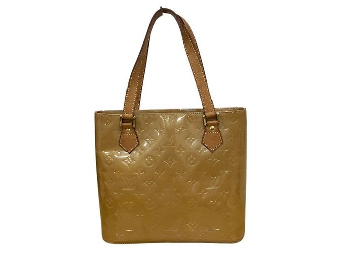Borsa Louis Vuitton Monogram Vernis Houston Nocciola - vista 2