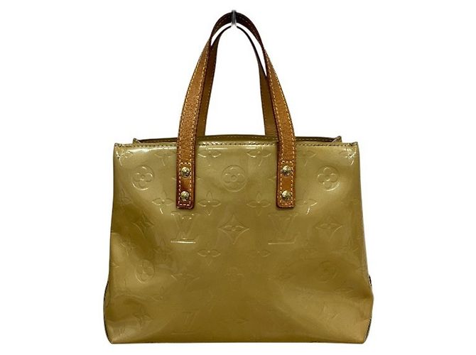 Borsa mini Louis Vuitton Monogram Vernis Lead PM Giallo - vista 2
