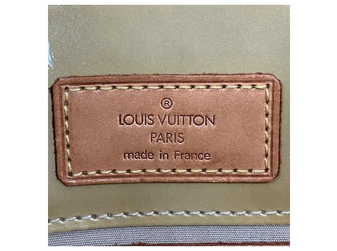 Borsa mini Louis Vuitton Monogram Vernis Lead PM Giallo - vista 4