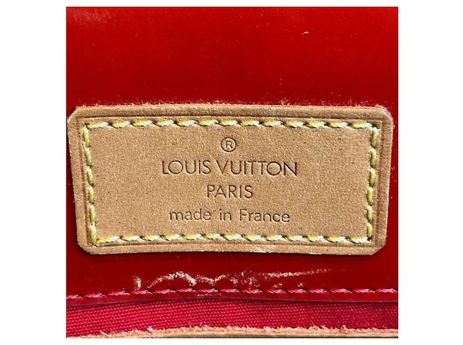 Borsa Louis Vuitton Monogram Vernis Lead PM M91088 Rosso - vista 4