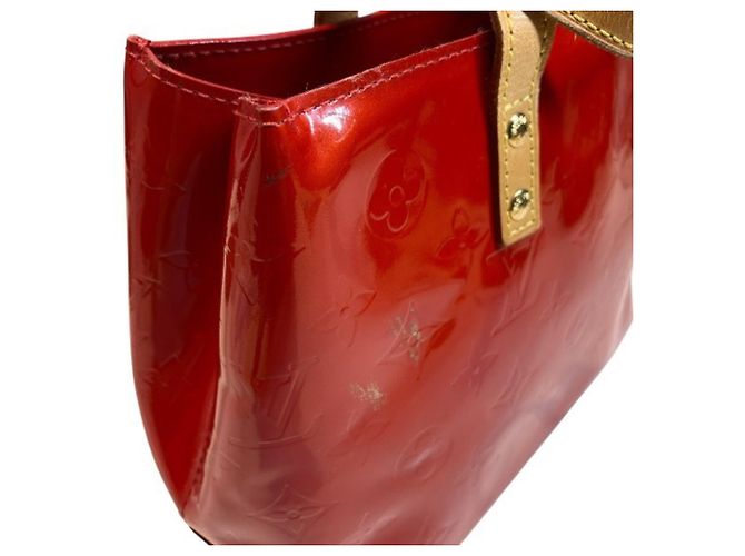 Borsa Louis Vuitton Monogram Vernis Lead PM M91088 Rosso - vista 7