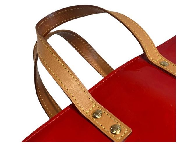 Borsa Louis Vuitton Monogram Vernis Lead PM M91088 Rosso - vista 8