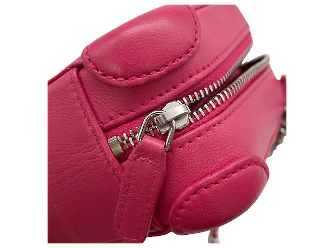 Borsa a Spalla Chanel Pink Matelassé Chain Rosa - vista 11