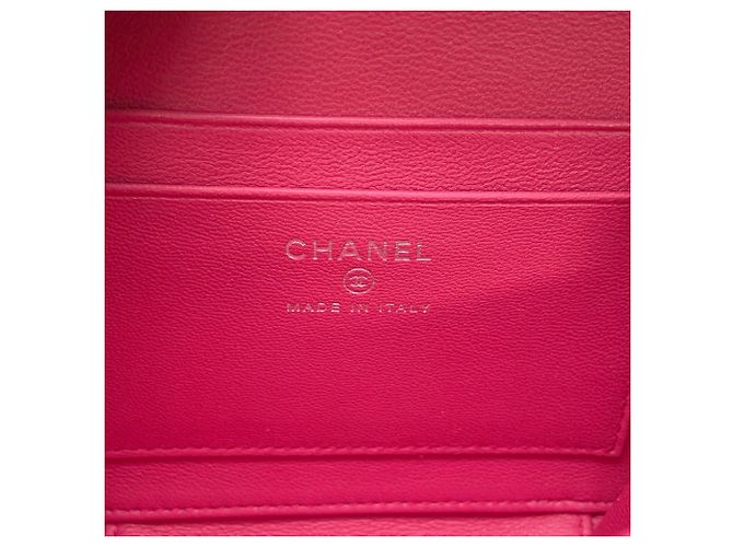 Borsa a Spalla Chanel Pink Matelassé Chain Rosa - vista 16