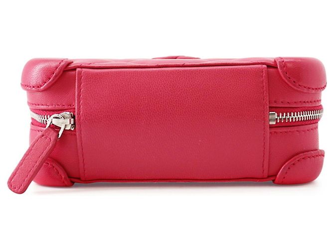 Borsa a Spalla Chanel Pink Matelassé Chain Rosa - vista 3