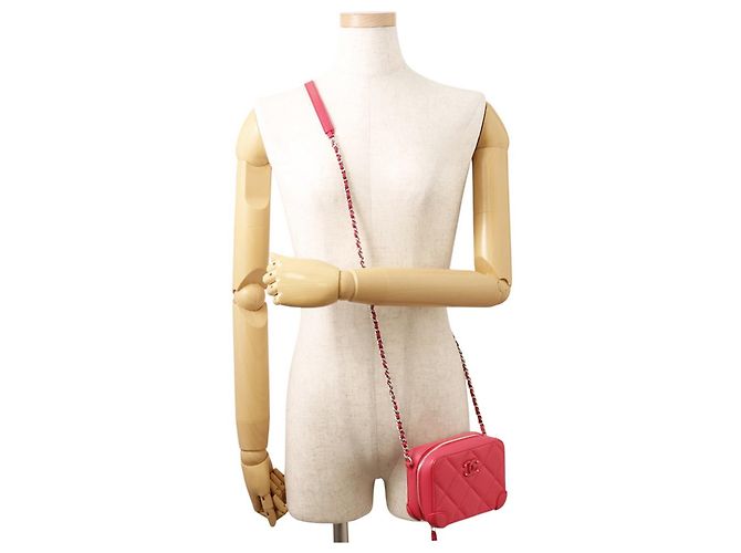 Borsa a Spalla Chanel Pink Matelassé Chain Rosa - vista 4