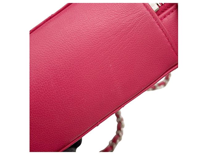 Borsa a Spalla Chanel Pink Matelassé Chain Rosa - vista 7
