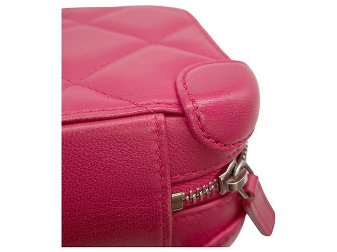 Borsa a Spalla Chanel Pink Matelassé Chain Rosa - vista 9