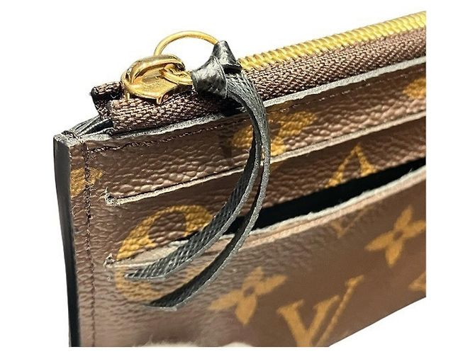 Louis Vuitton Monogram Portefeuille Emilie Long Wallet Castaño - vista 7