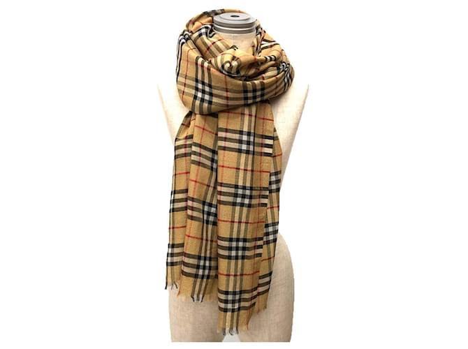Sciarpa e scialle Burberry Check in beige - vista 2