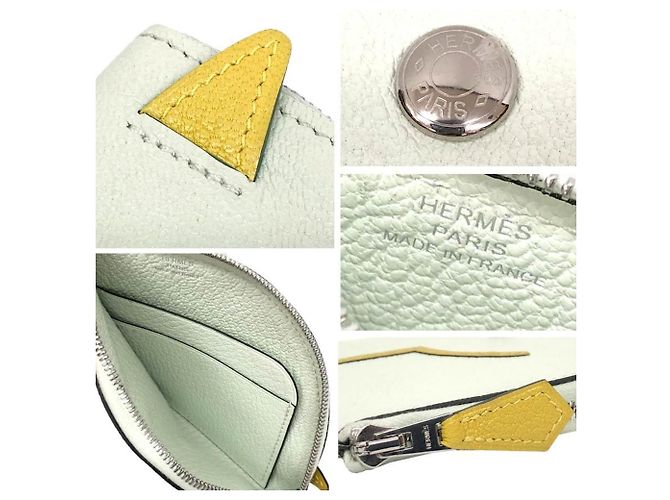 Hermès Monedero Hermes Paddock Wallet Verde - vista 3