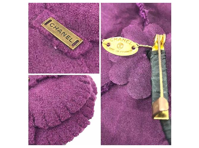 Chanel Camellia Brosche Lila - Ansicht 2