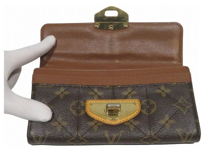 Louis Vuitton Monogram Portefeuille Sarah Etoile Long Wallet Marrone - vista 3