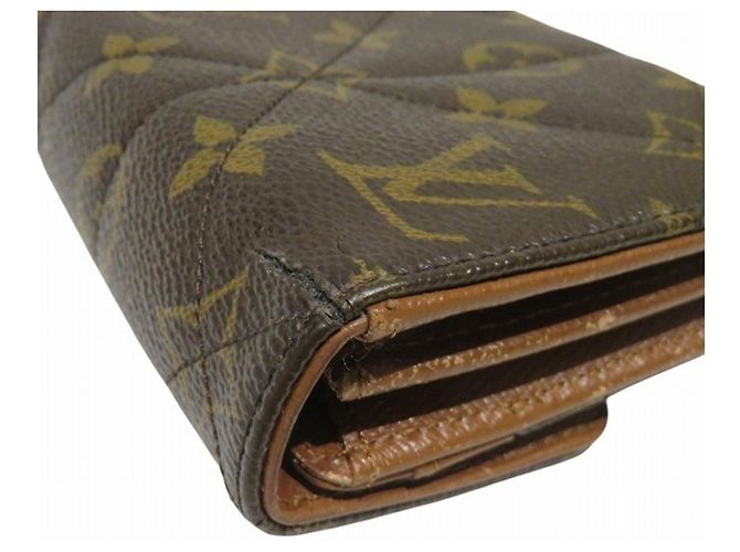 Louis Vuitton Monogram Portefeuille Sarah Etoile Long Wallet Marrone - vista 9