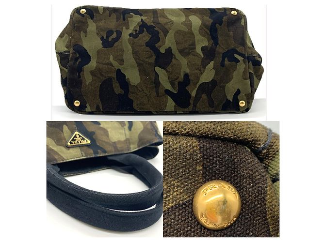 Borsa Tote Prada Canapa Camouflage BN2020 - vista 4