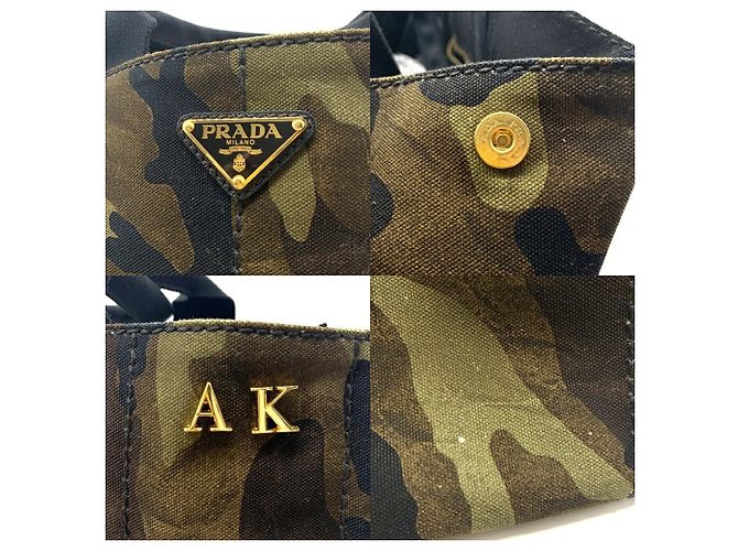Borsa Tote Prada Canapa Camouflage BN2020 - vista 5