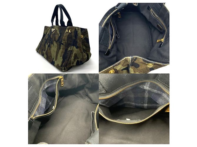 Borsa Tote Prada Canapa Camouflage BN2020 - vista 6