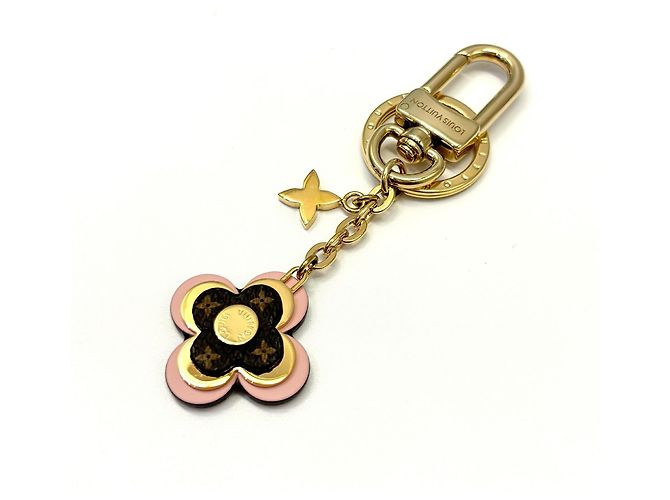 Charm per borsa Louis Vuitton Portefeuille Blooming Flower D'oro - vista 3