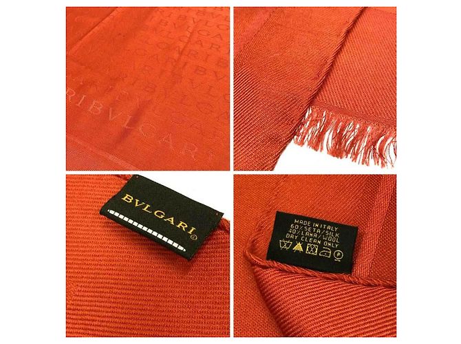 Sciarpa Bvlgari Bulgari Mania Arancione - vista 3