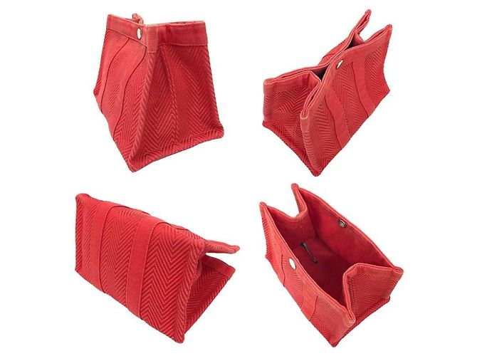 Pochette Mini Cabas Hermès Roja - vista 2