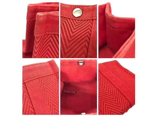 Pochette Mini Cabas Hermès Roja - vista 3