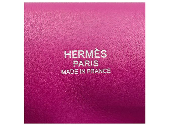 Hermès Borsa Hermes Toolbox 33 Magnolia Swift Rosa Porpora - vista 19