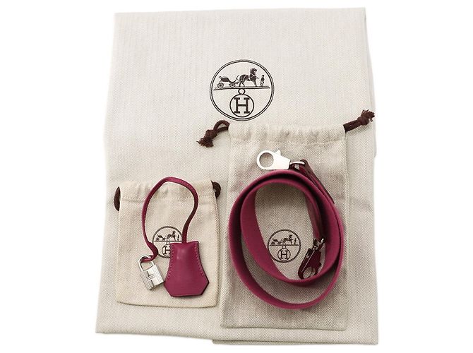 Hermès Borsa Hermes Toolbox 33 Magnolia Swift Rosa Porpora - vista 20