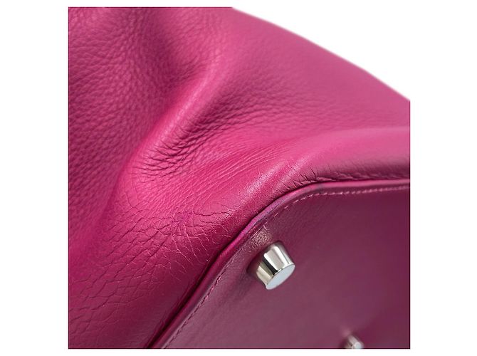 Hermès Borsa Hermes Toolbox 33 Magnolia Swift Rosa Porpora - vista 9