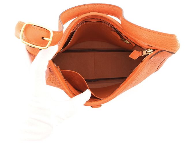 Hermès Borsa a Spalla Hermes Trim 31 Arancione - vista 5