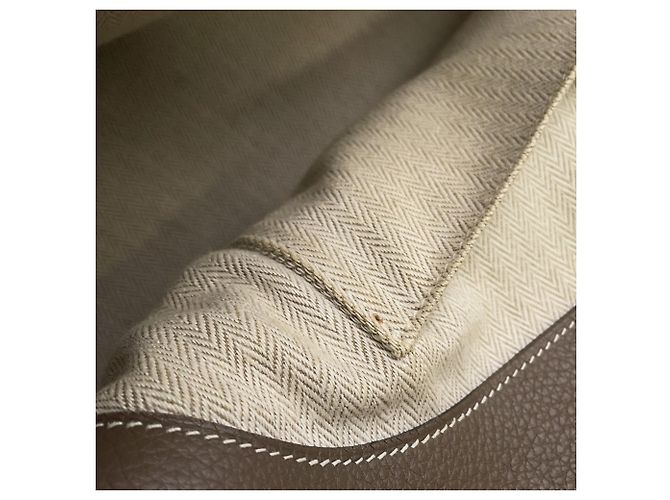 Hermès Borsa Hermes Bolide Relax 35 in Etoupe Gray Taupe - vista 10