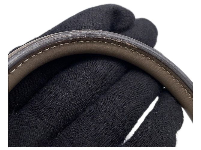 Hermès Borsa Hermes Bolide Relax 35 in Etoupe Gray Taupe - vista 12