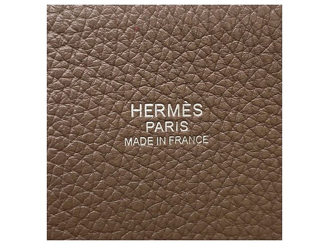 Hermès Borsa Hermes Bolide Relax 35 in Etoupe Gray Taupe - vista 15