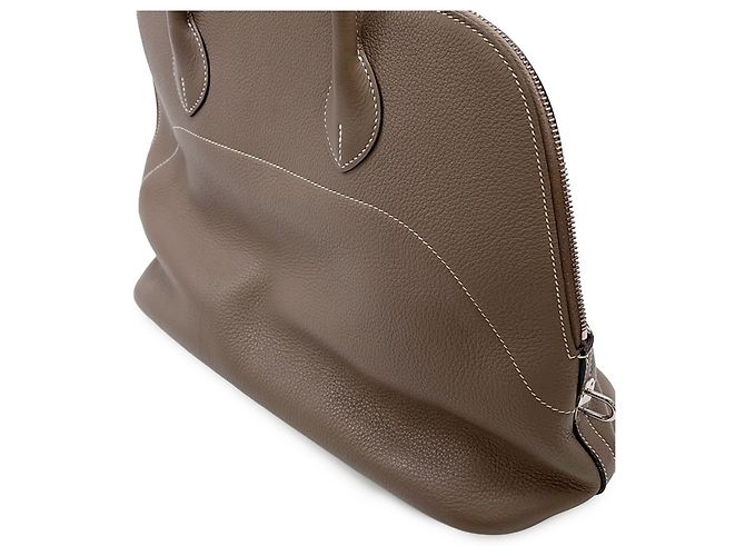 Hermès Borsa Hermes Bolide Relax 35 in Etoupe Gray Taupe - vista 8