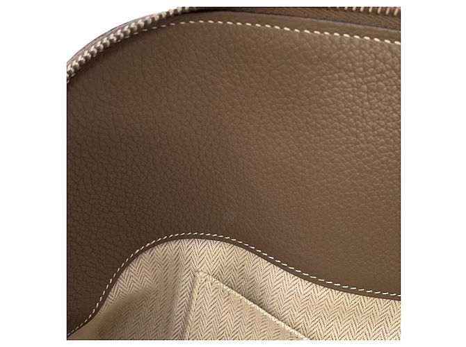 Hermès Borsa Hermes Bolide Relax 35 in Etoupe Gray Taupe - vista 9
