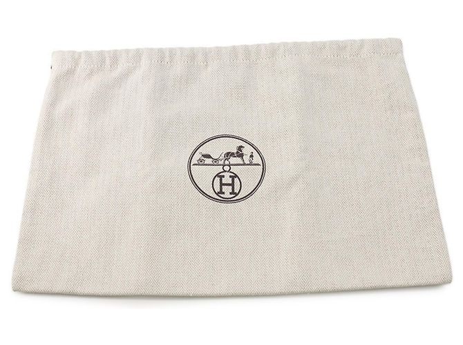 Borsa a tracolla Hermès Videpoche in pelle Togo Bianco Verde - vista 15